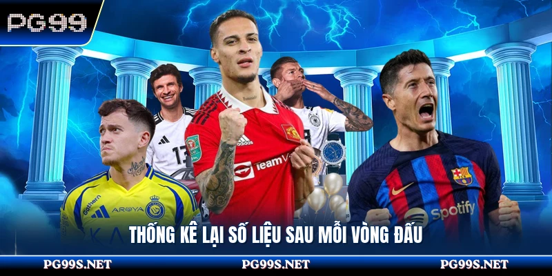 Thống kê lại số liệu sau mỗi vòng đấu